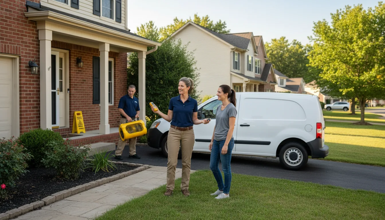 Water restoration image for Dehumidification And Cleanup Services in Broseley, MO